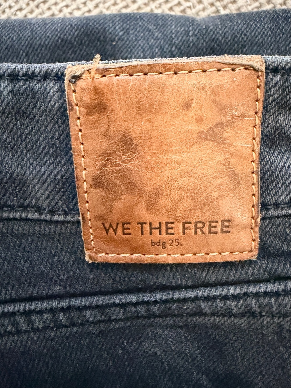 We The Free Womens Grey Jeans - Classic Denim